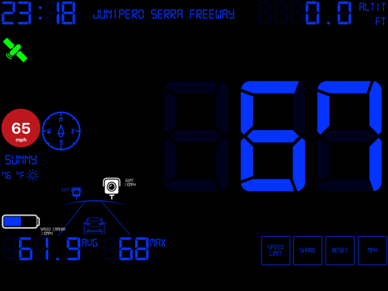 Speedmeter mph digital display screenshot 4