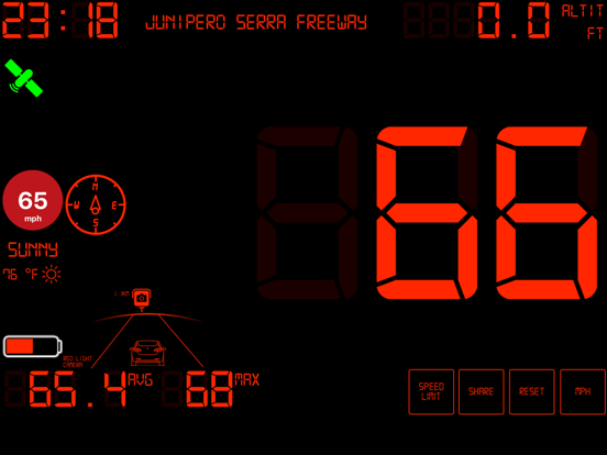 Speedmeter mph digital display screenshot 2