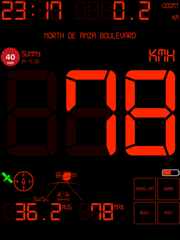 Speedmeter mph digital display screenshot 9