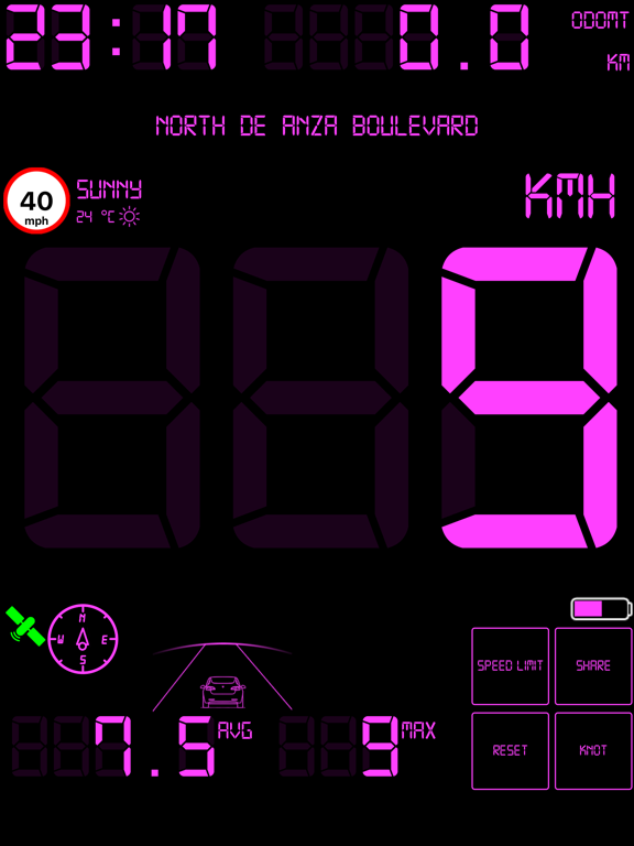 Speedmeter mph digital display screenshot 10