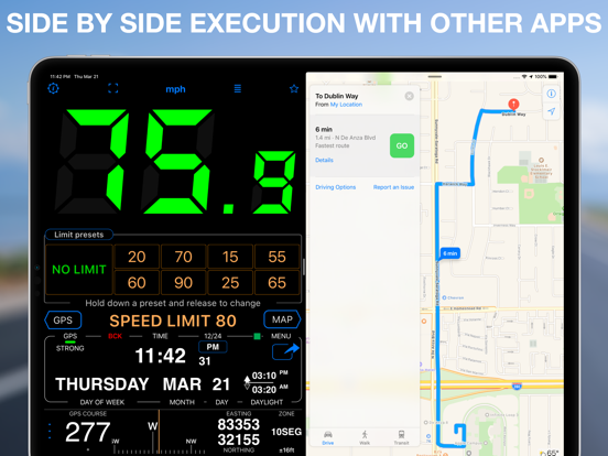 Speedometer 55 Pro. GPS kit. screenshot 2