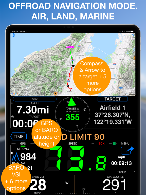 Speedometer 55 Pro. GPS kit. screenshot 4
