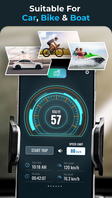 Speedometer: MPH Speed Tracker screenshot 1