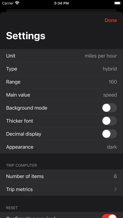 Speedometer × screenshot 1