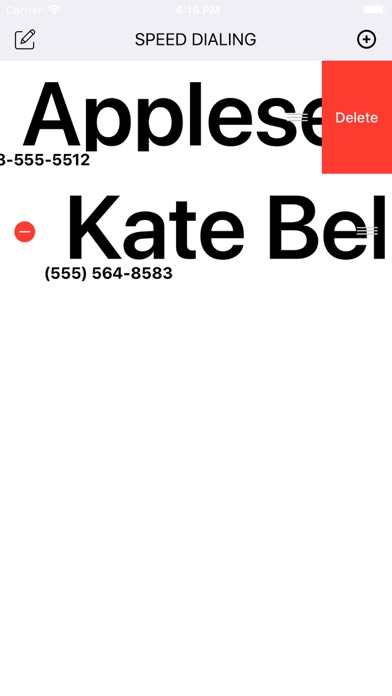 Speedy Dialing screenshot 1