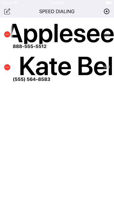 Speedy Dialing screenshot 3