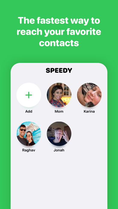 Speedy - Lock Screen Contacts screenshot 1
