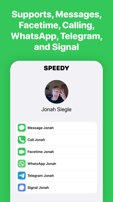 Speedy - Lock Screen Contacts screenshot 2