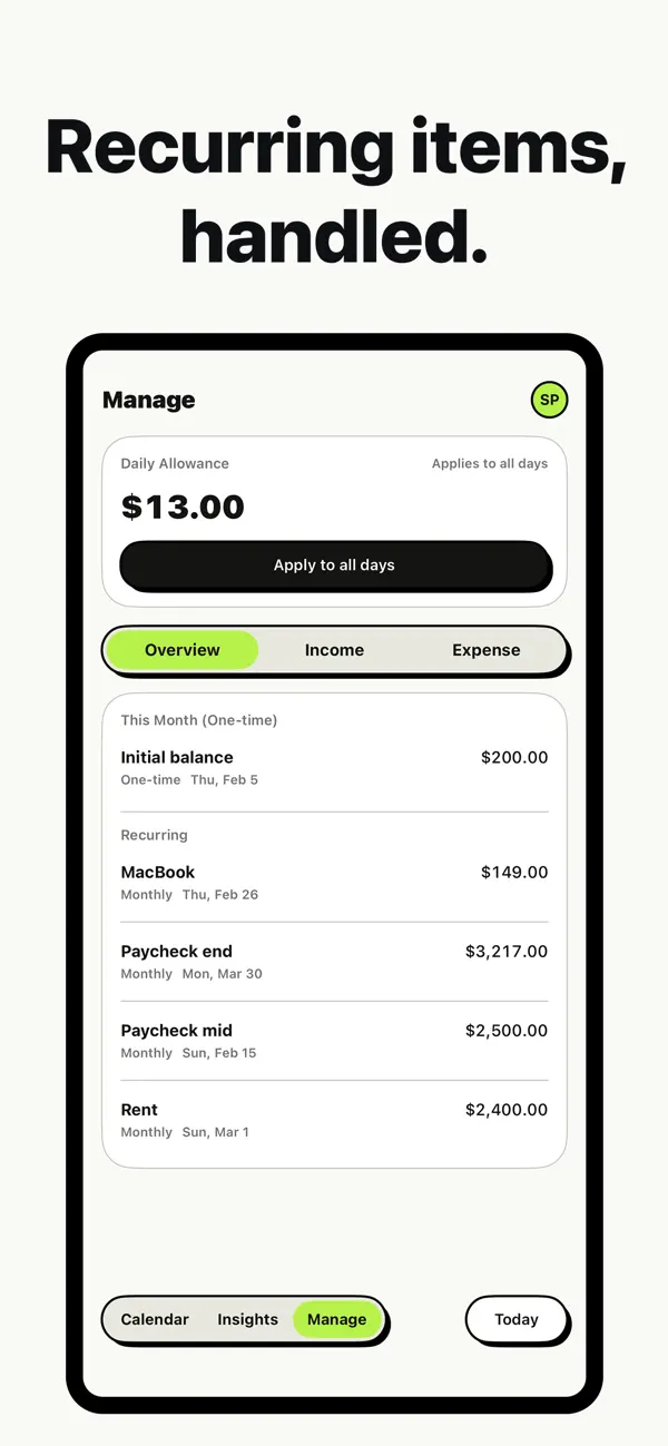 Spency: Budget Tracker screenshot 1