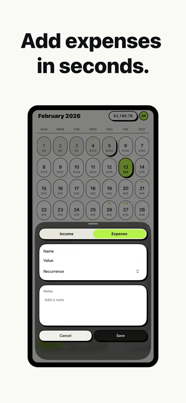 Spency: Budget Tracker screenshot 2