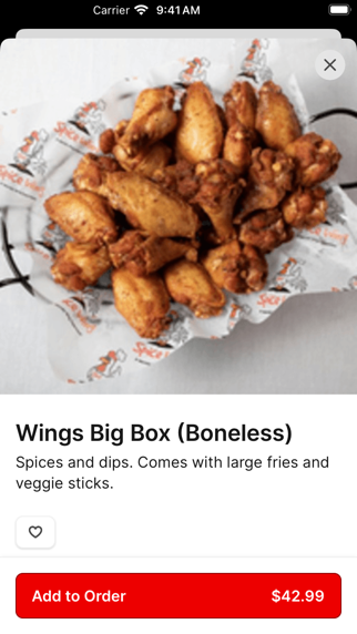 Spice Wing App screenshot 1