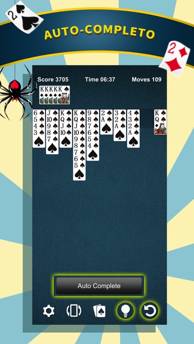 Spider Solitaire * Card Game screenshot 2
