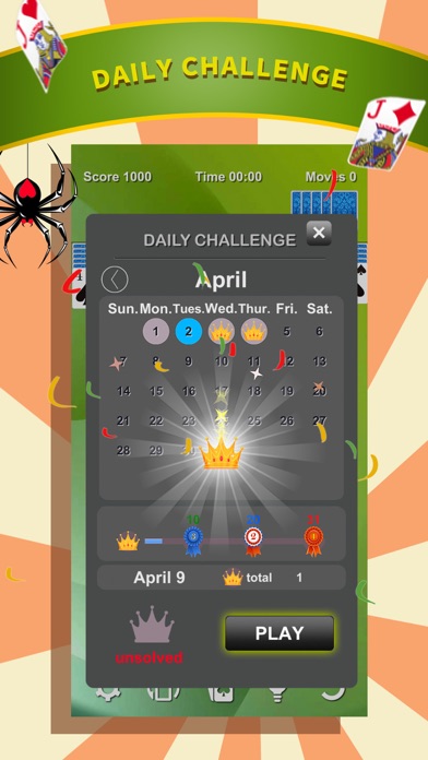Spider Solitaire * Card Game screenshot 1