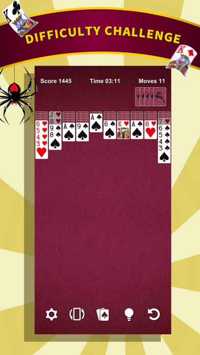 Spider Solitaire * Card Game screenshot 4