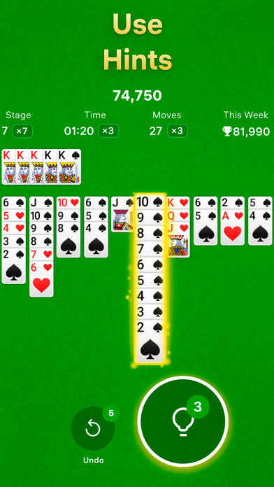 Spider Solitaire – Card Games screenshot 2