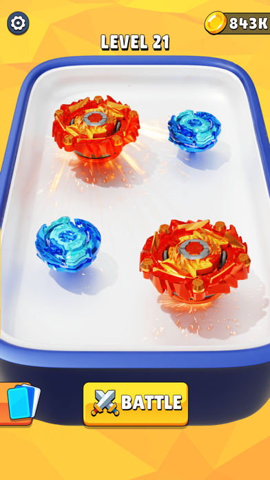 Spinner Battle Merge Master screenshot 1