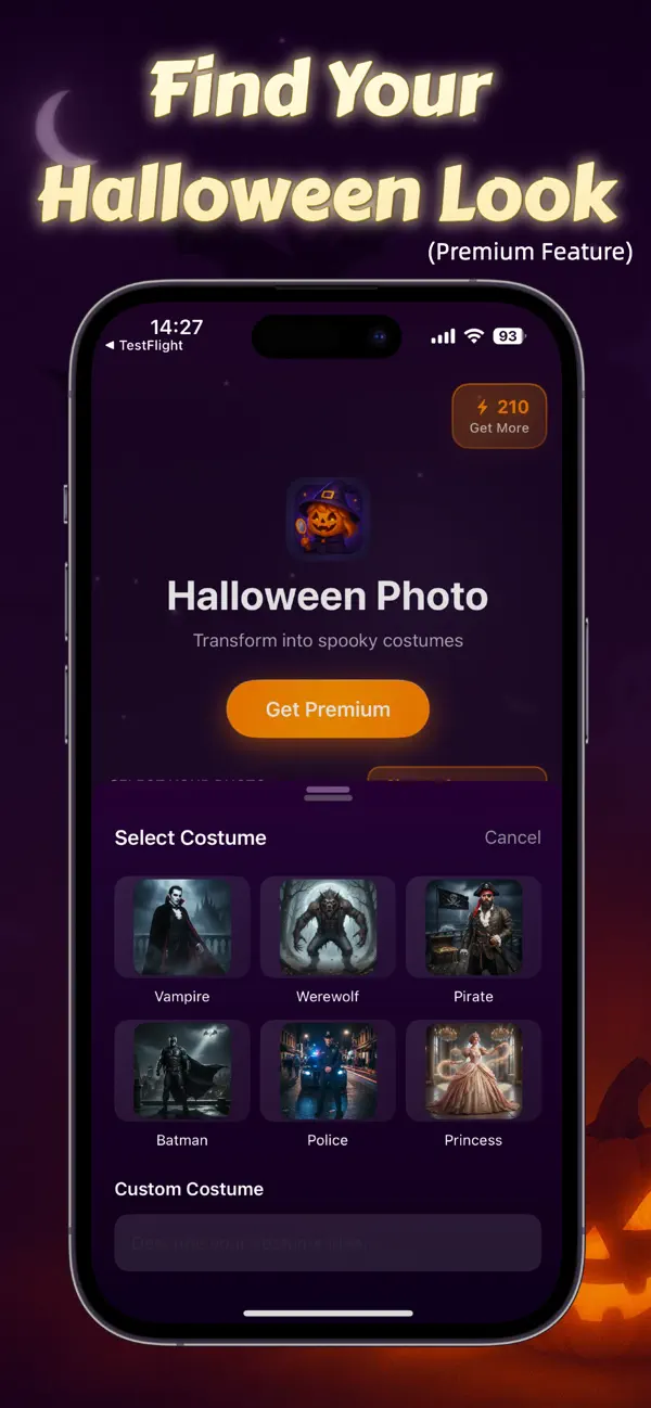 Spirit Halloween Costume AI screenshot 1