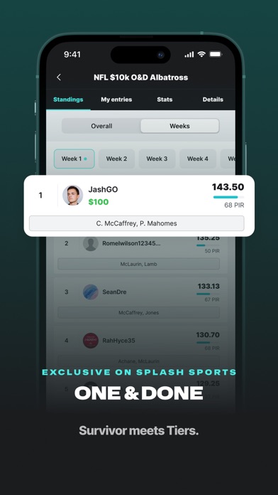 Splash Sports | Survivor & DFS screenshot 2