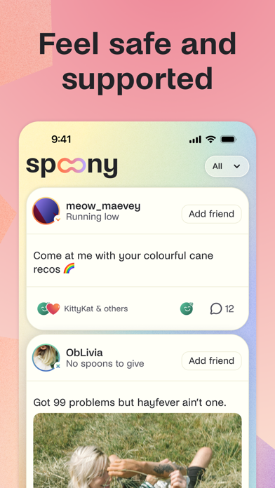 Spoony: a safe social space screenshot 4