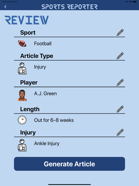 Sports Reporter screenshot 10