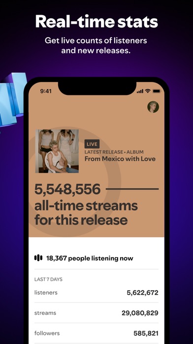 Spotify for Artists screenshot 1