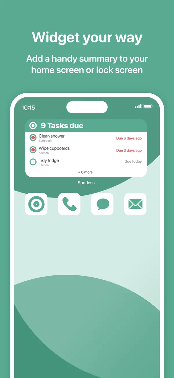Spotless: A simply clean home screenshot 1