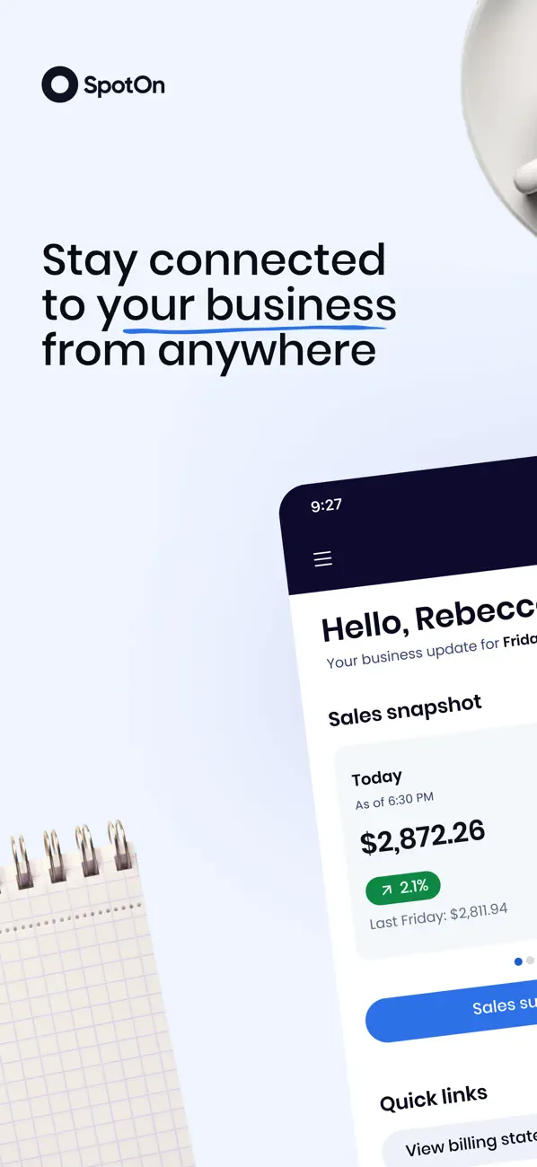 SpotOn Dashboard screenshot 6