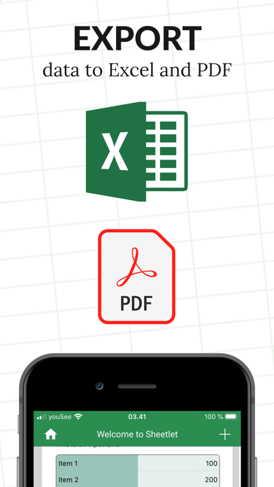 Spreadsheet - Sheetlet screenshot 2