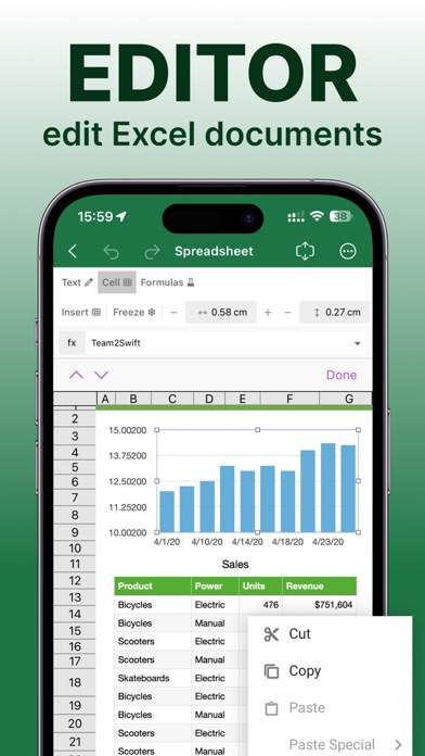 Spreadsheets screenshot 3