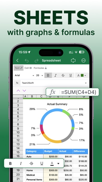 Spreadsheets screenshot 4