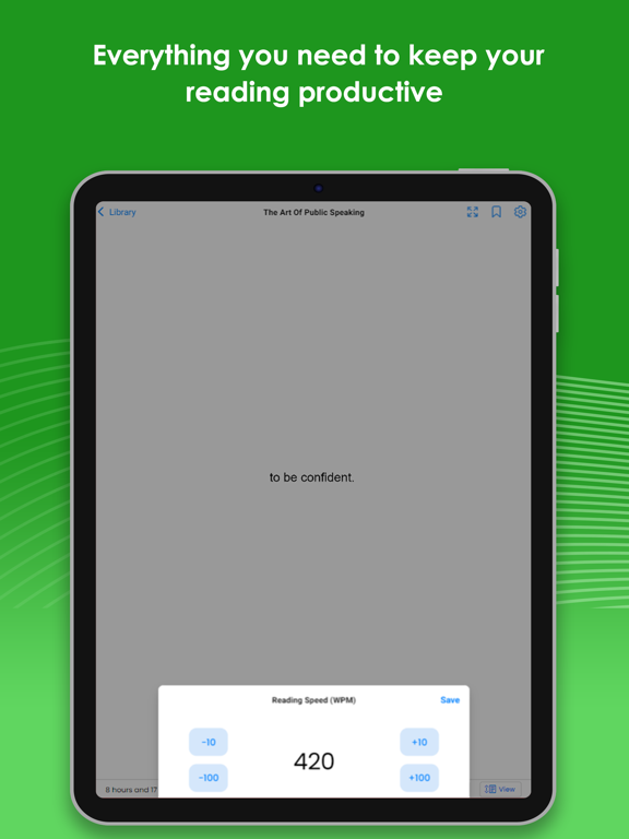 Spreeder - Speed Reading screenshot 2