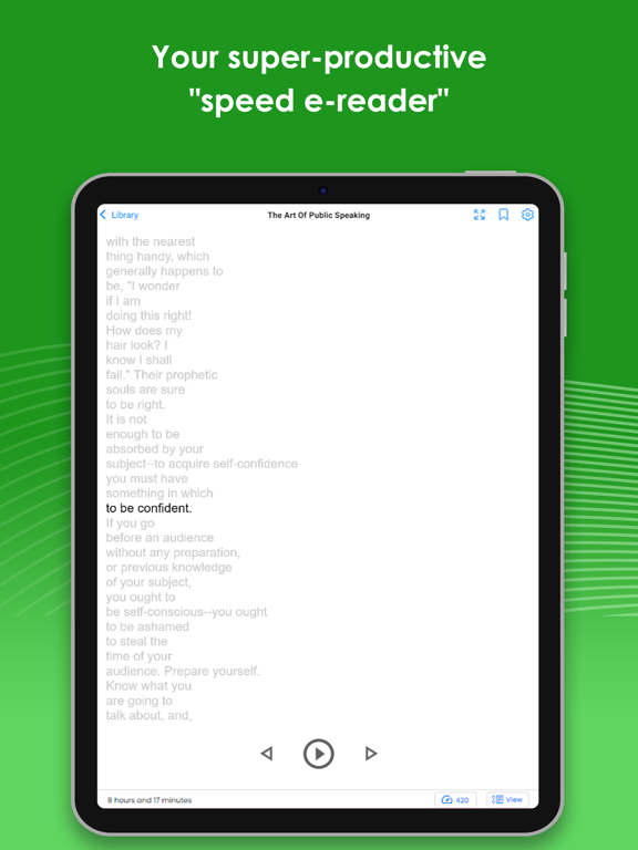 Spreeder - Speed Reading screenshot 3