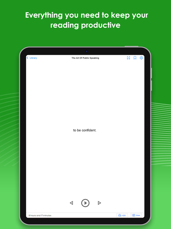 Spreeder - Speed Reading screenshot 4