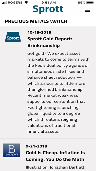 Sprott Tracker screenshot 2