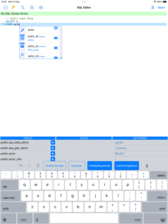SQL Server Mobile Client PRO screenshot 2