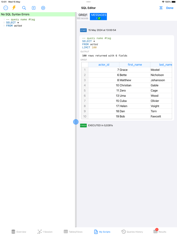 SQL Server Mobile Client screenshot 1