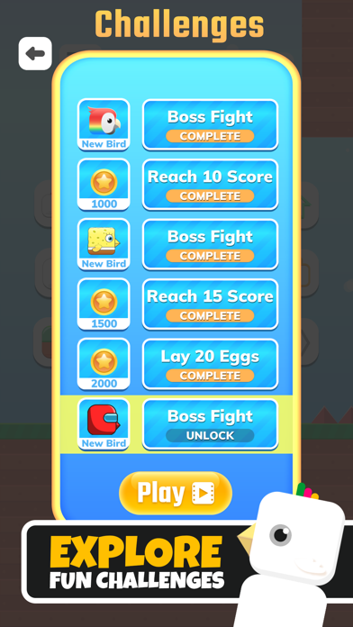 Square Bird - Flappy Chicken screenshot 1
