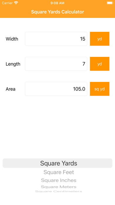 Square Yards Calculator screenshot 1