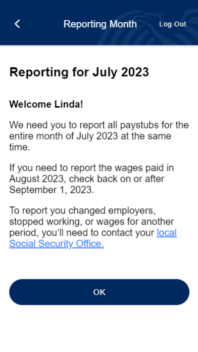 SSA Mobile Wage Reporting screenshot 3
