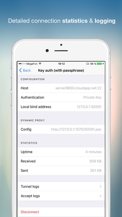 SSH Tunnel - with SOCKS5 proxy screenshot 2