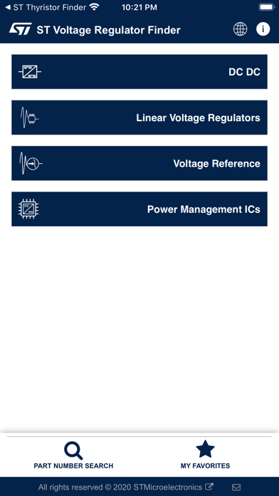 ST Voltage Regulators Finder screenshot 4