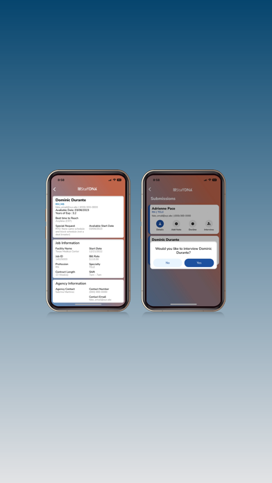 StaffDNA - Client screenshot 1