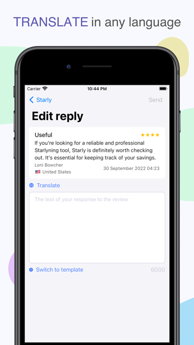 Starly: reviews, reply to apps screenshot 3