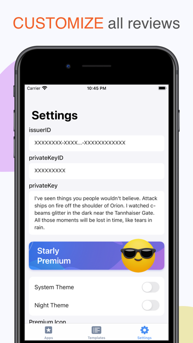 Starly: reviews, reply to apps screenshot 1