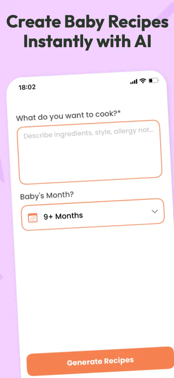 Starting solids baby food screenshot 3