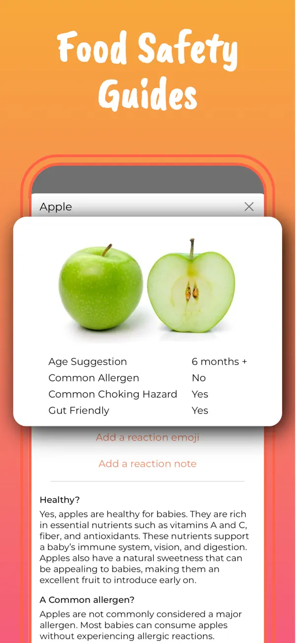 Starting Solids & Baby Food screenshot 3
