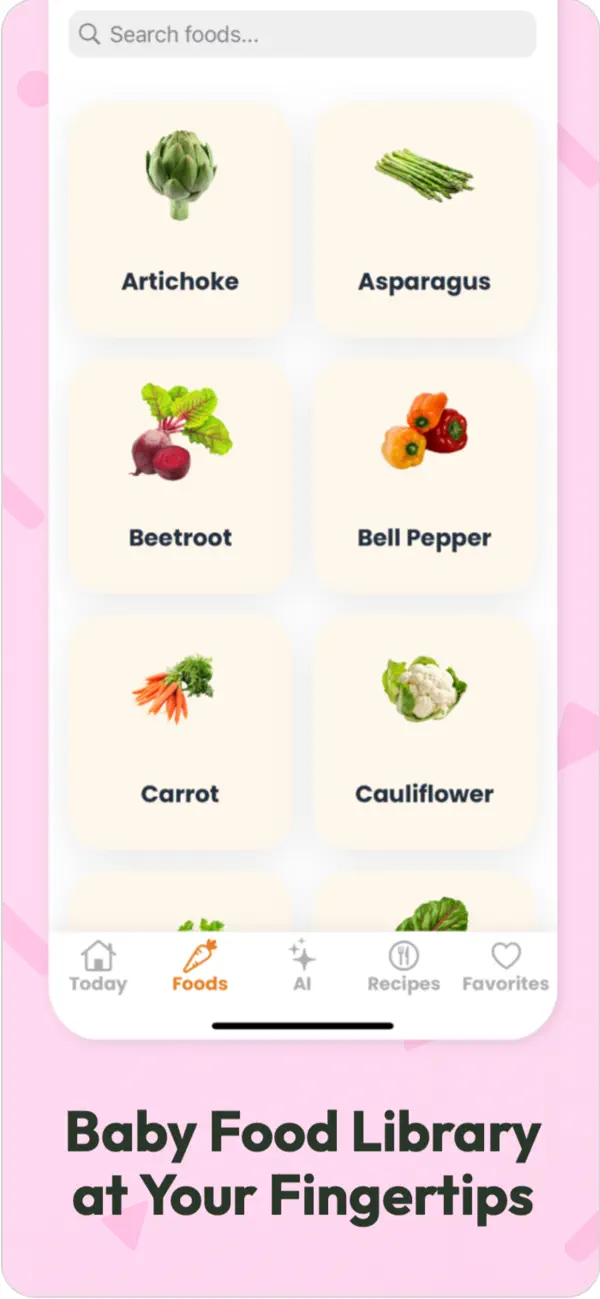 Starting solids baby food screenshot 5
