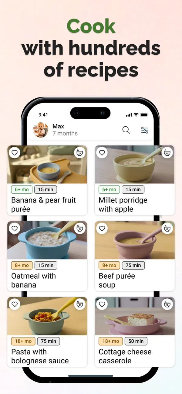 Starting solids – Baby Foods + screenshot 4