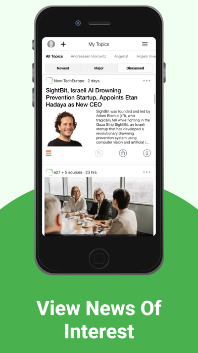 Startup news for developers screenshot 2