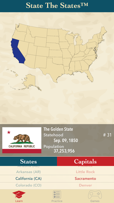 State The States and Capitals screenshot 5